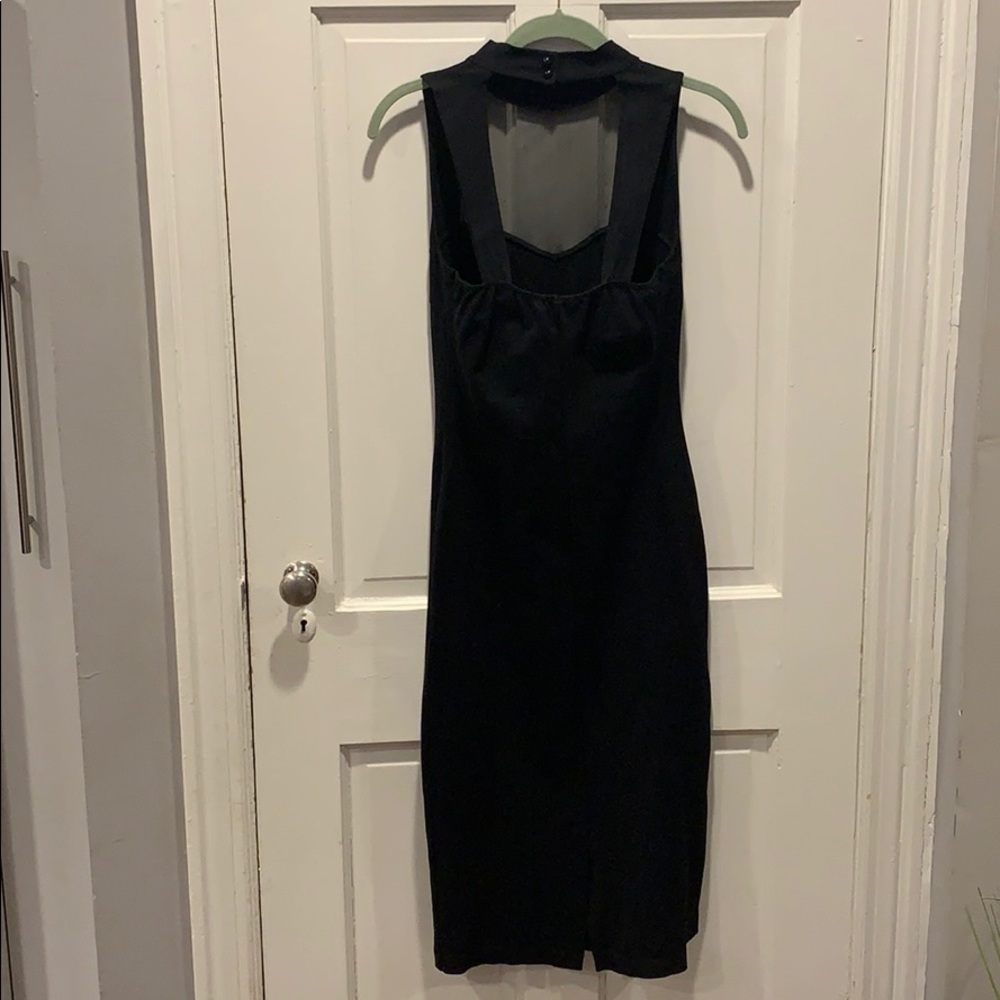 NWOT Sexy black high neck dress - Picture 2 of 7